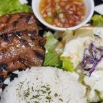 Grilled Liempo With Salad