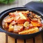Braised Taufu With Asado - PORK