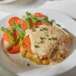 Pan-Roasted Salmon With Garlic Parmesan Cream Sauce
