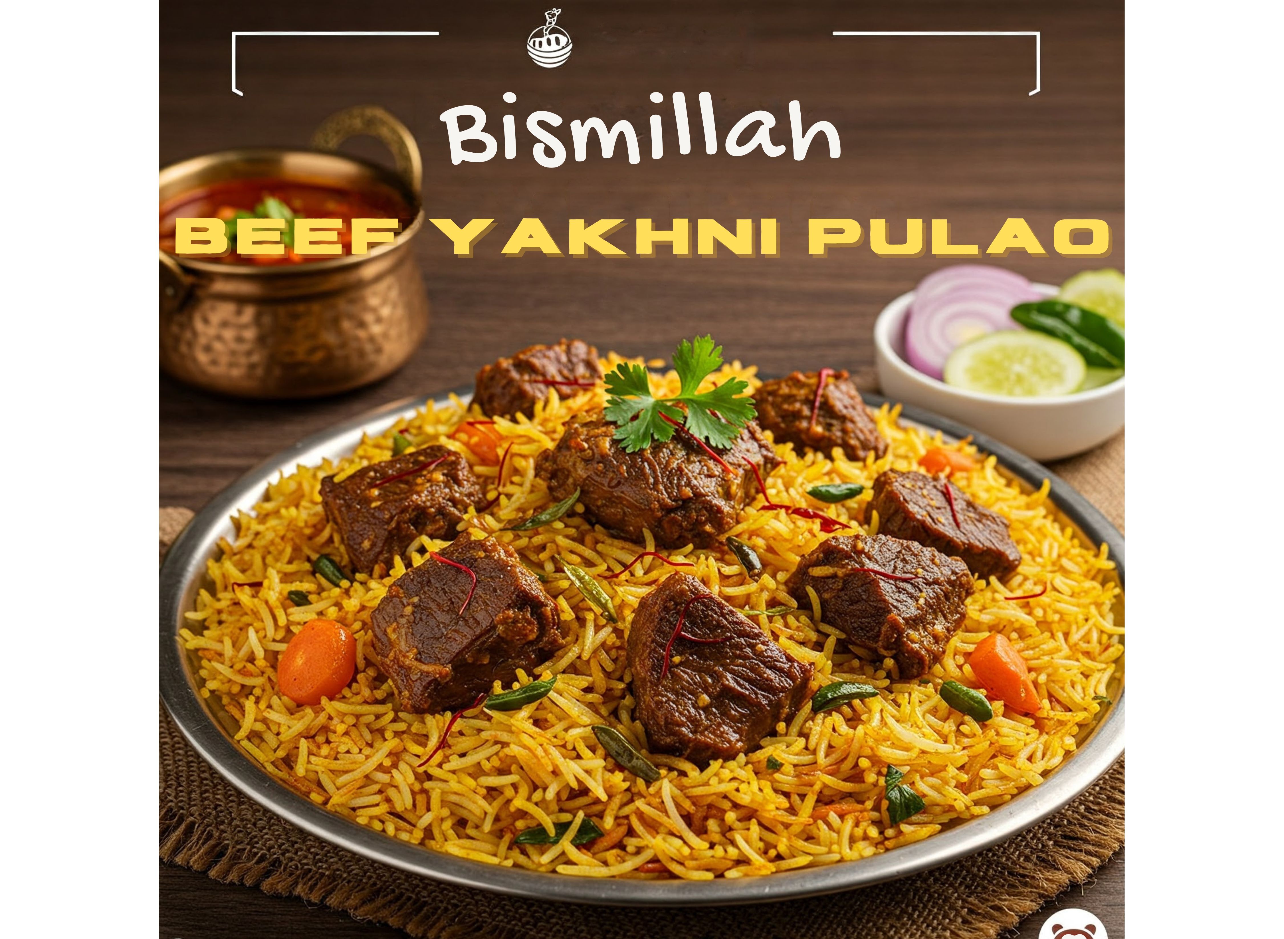 Bismillah Beaf Yakhni Pulao vendor logo
