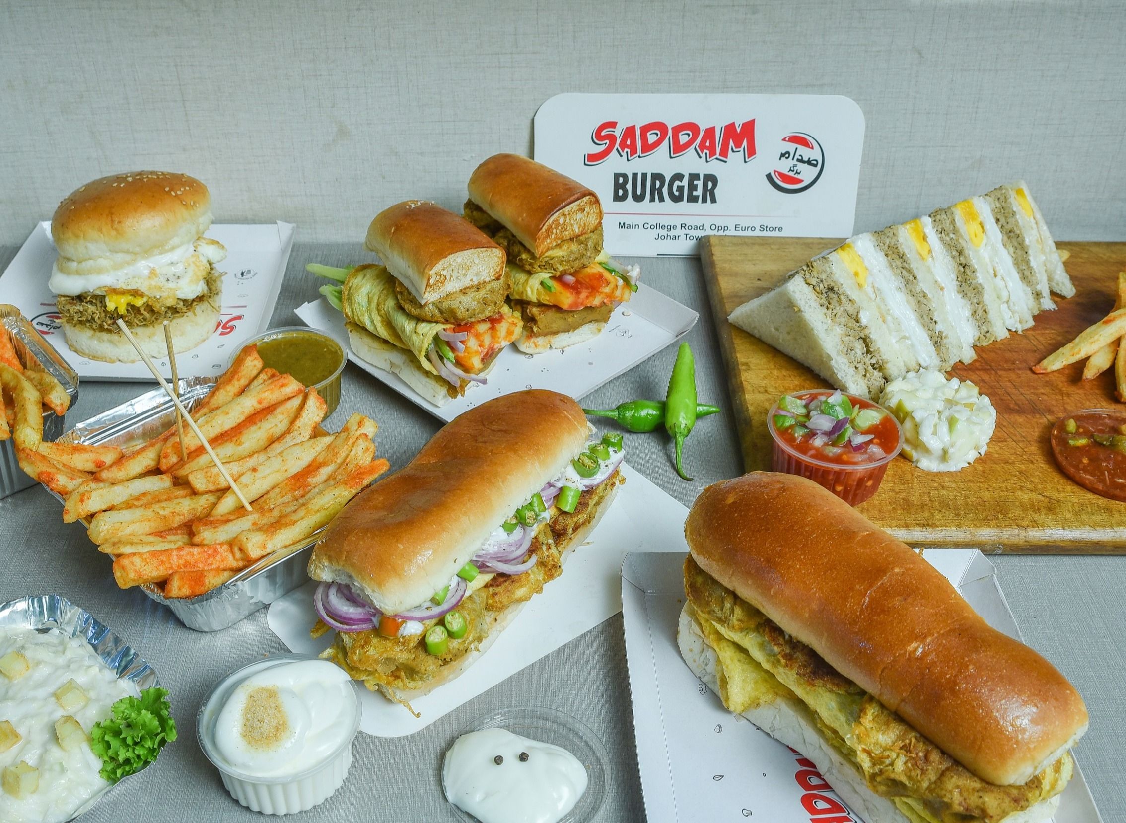 Saddam Burger Johar Town ODR menu in Lahore Food Delivery Lahore