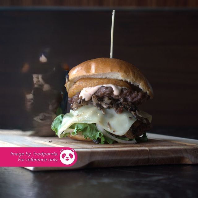 Mushroom Swiss Burger at Yara, Islamabad