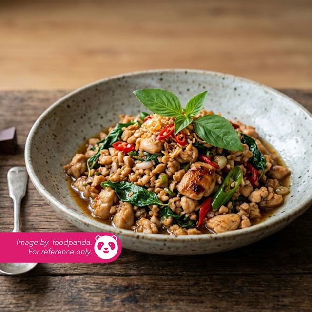Thai Basil Chicken at Yara, Islamabad