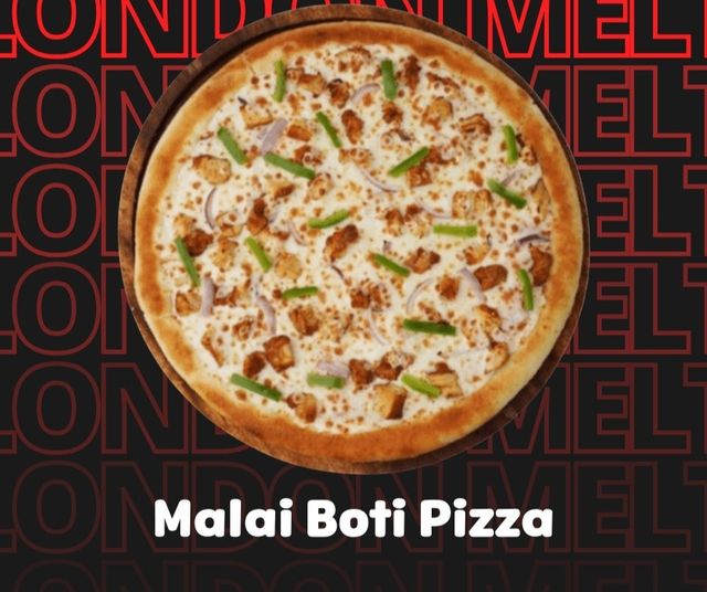 Malai Boti Pizza – London Melt Lahore