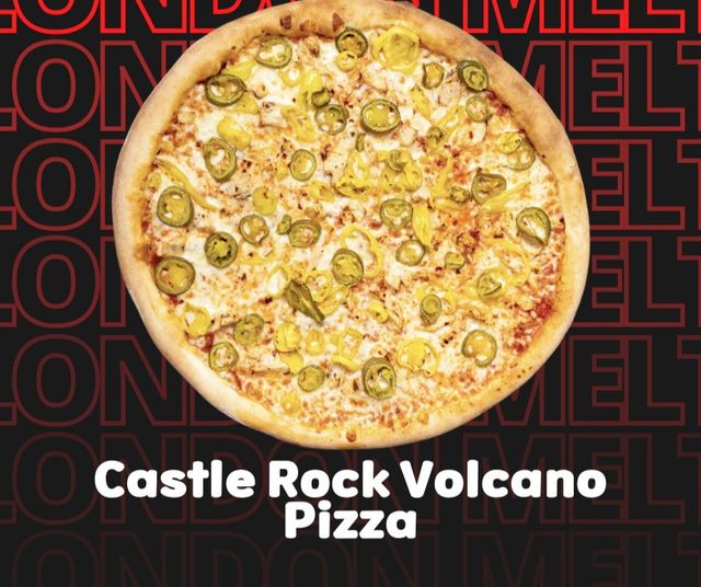 Castle Rock Volcano Pizza – London Melt Lahore