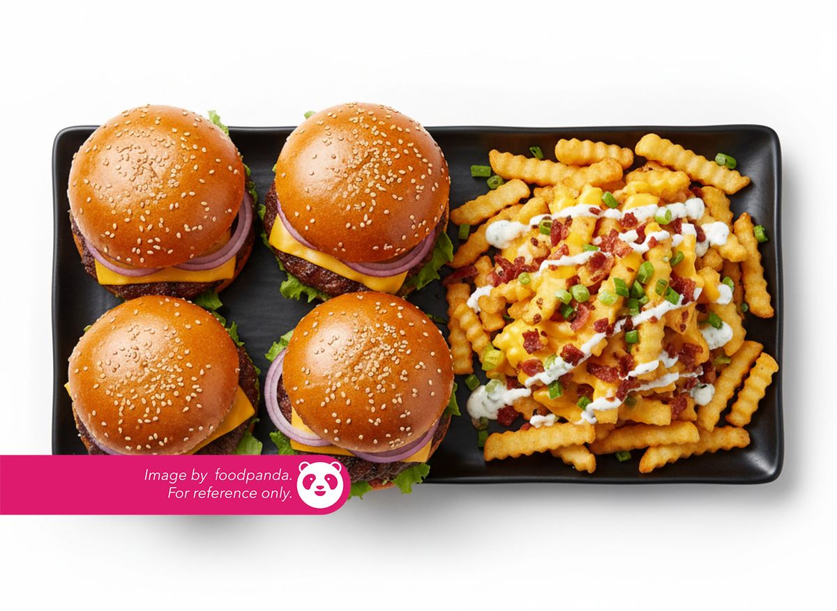 Burger platter