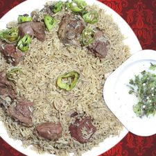 Beef Pulao — served at Haji Faqeer Muhammad Pulao Corner, Nawabshah