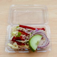 Green Salad — served at Haji Faqeer Muhammad Pulao Corner, Nawabshah