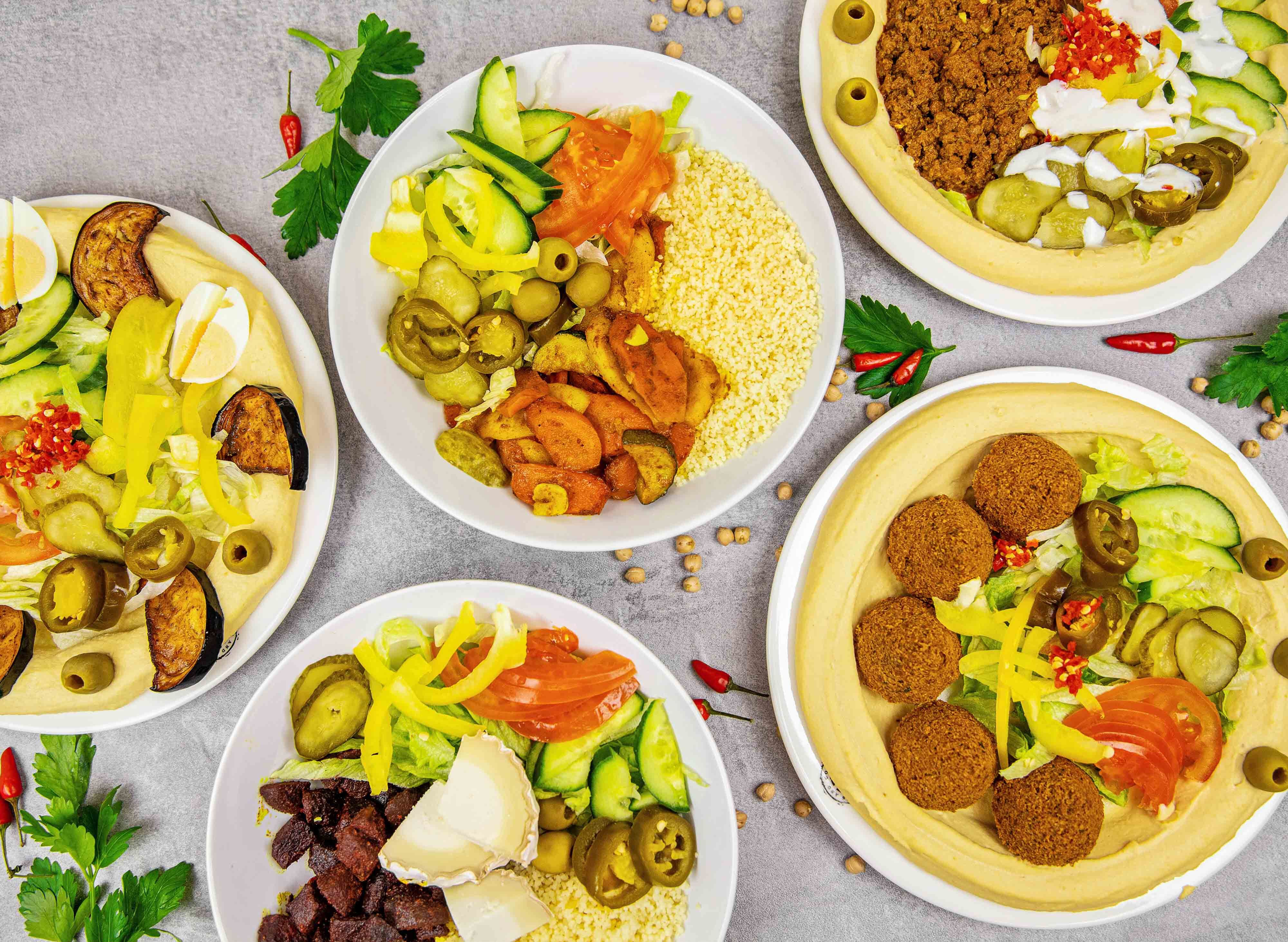 Hummus and Couscous Bar Aupark Bratislava rozvoz jedla & menu