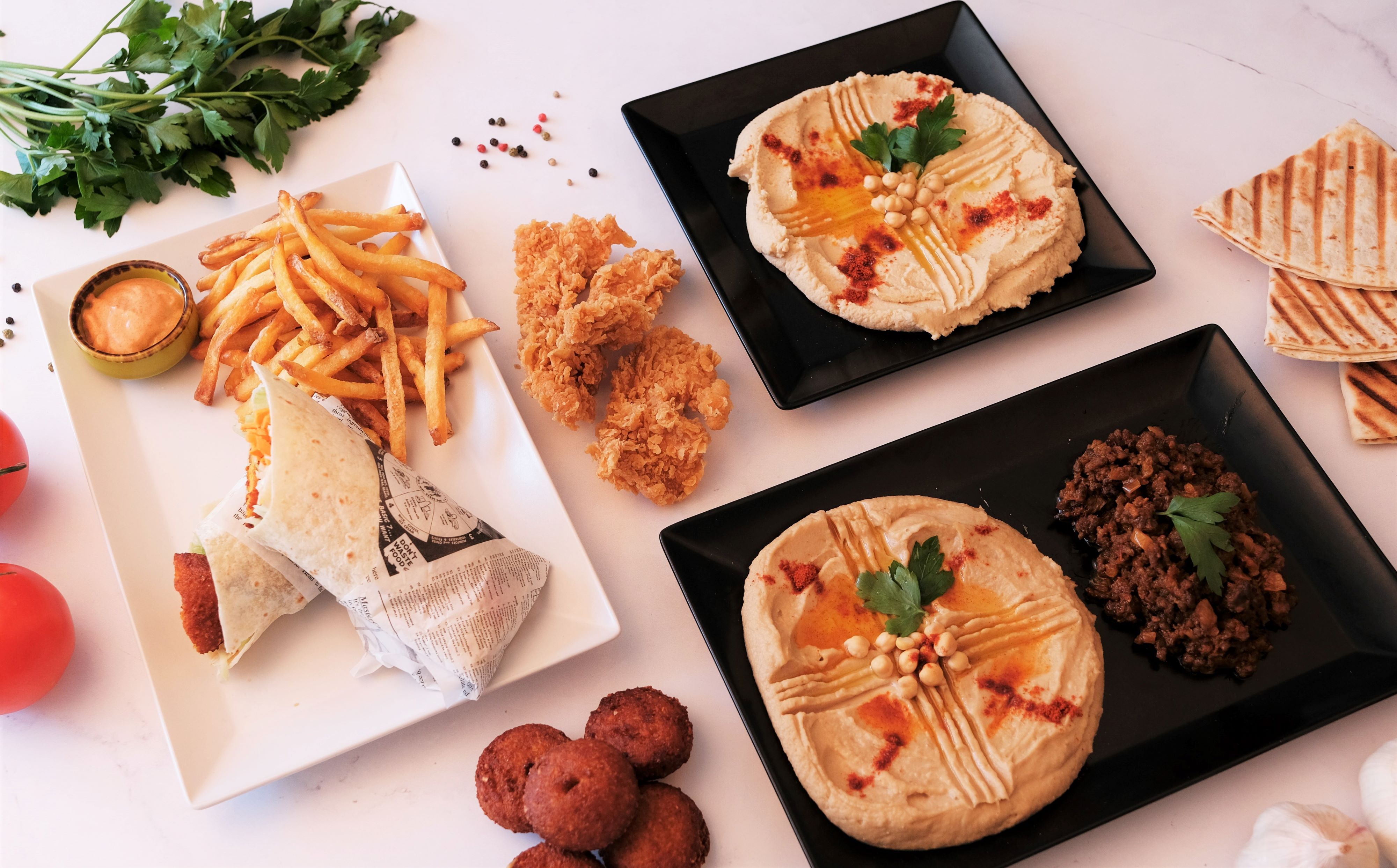 Falafel & Hummus Bar rozvoz jedla Bratislava menu foodpanda.sk