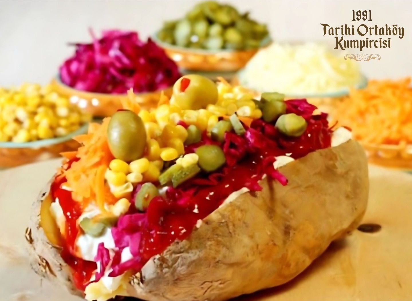 1991 Tarihi Ortaköy Kumpircisi vendor logo