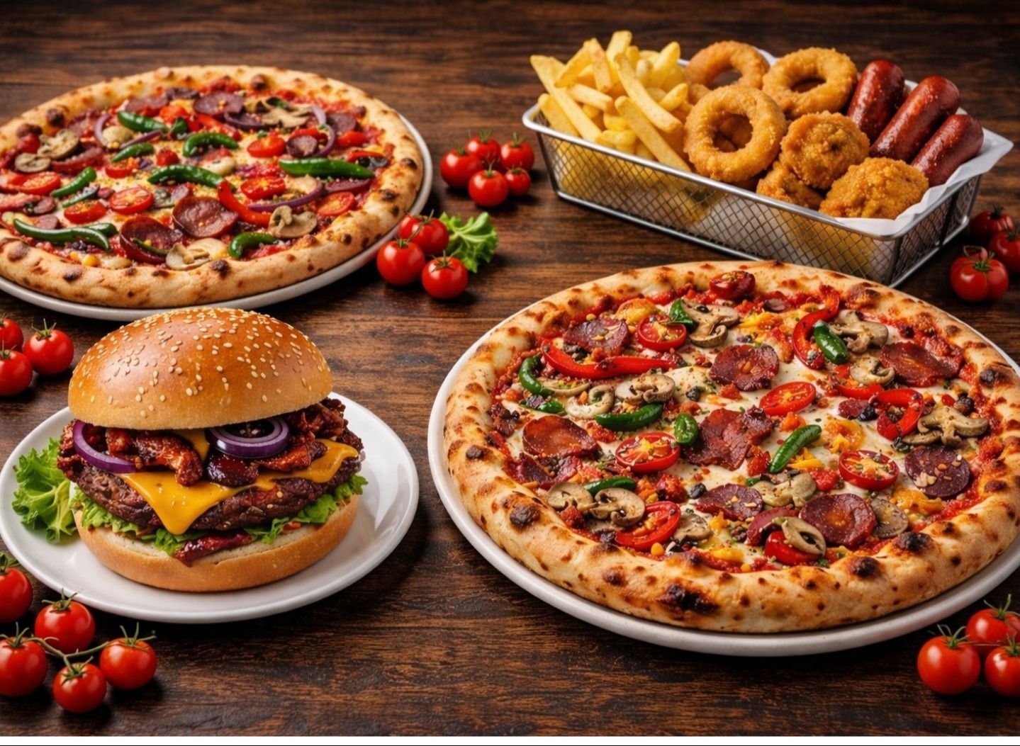 Wanted Pizza & Burger vendor logo