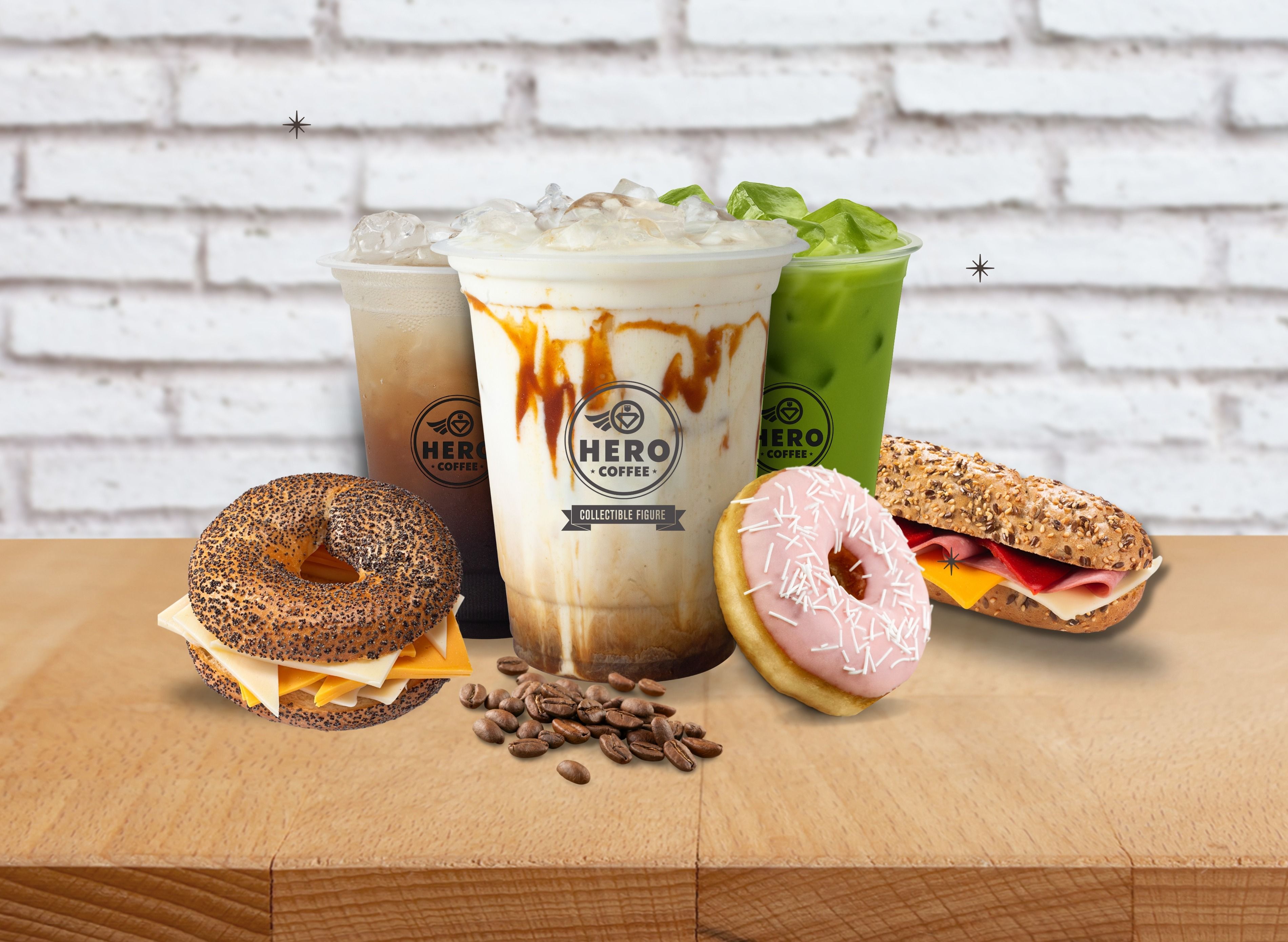 Hero Cafe Coffee & Action Figures vendor logo