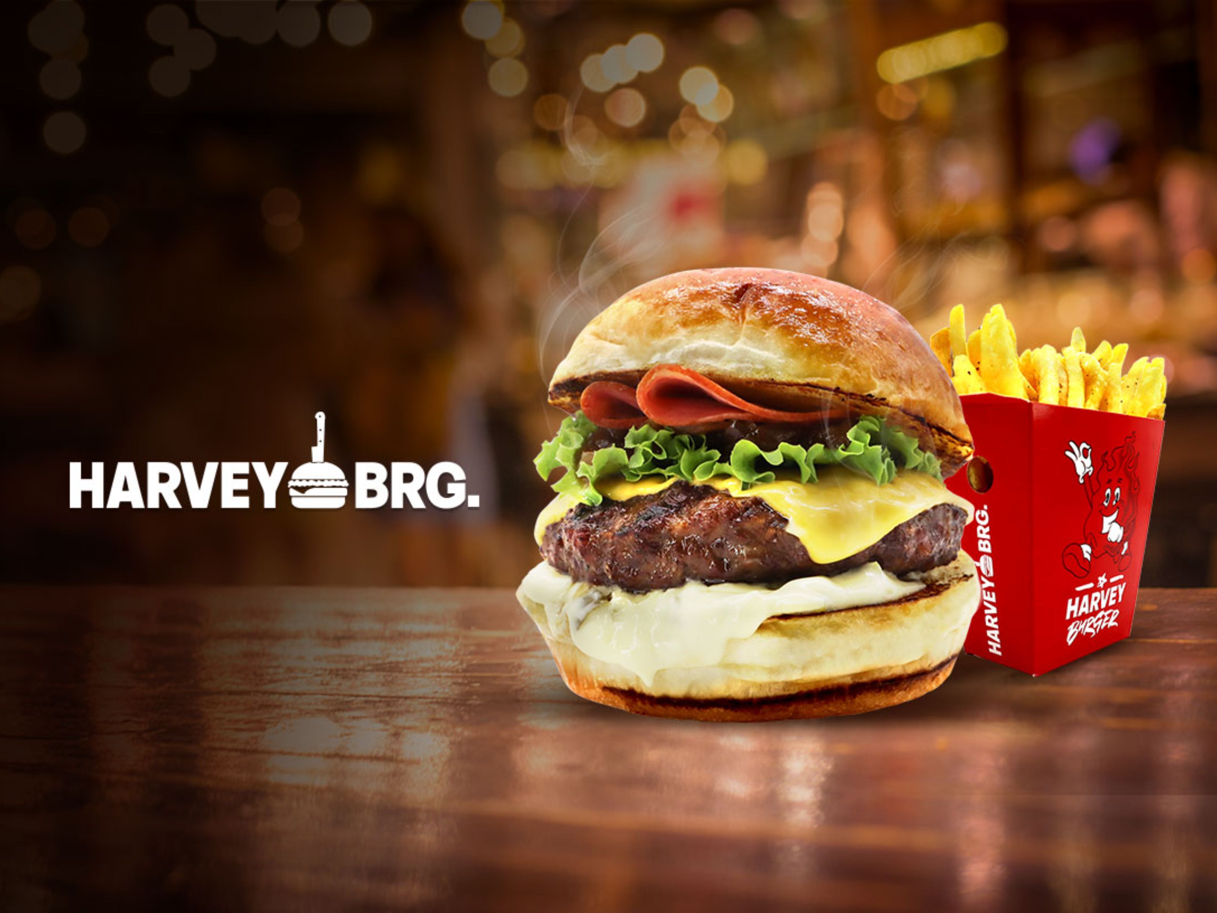 Harvey Burger vendor logo