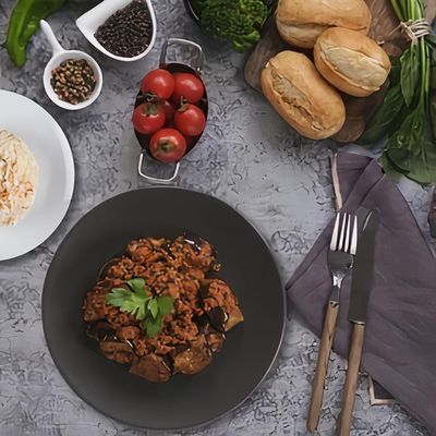 Patlıcan Musakka & Pirinç Pilavı