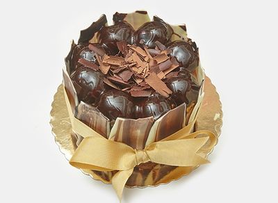 Siyah İnci Pasta (No.0) (4-6 Kişilik)