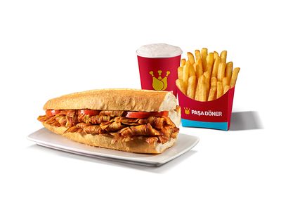 Üç Çeyrek Ekmek (90 gr.) & Patates Menü