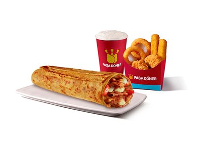 Gurme Lavaş Döner Büyük (135 gr.) & Çıtır Miks Menü