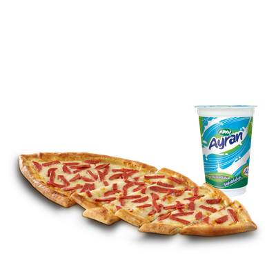 Sucuklu Kaşarlı Pide Menü