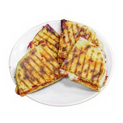 Sucuklu Kaşarlı Bazlama Tost