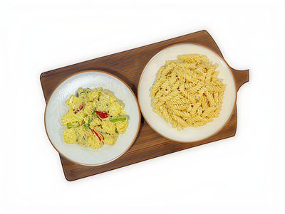 Köri Soslu Tavuk & Fusilli Makarna