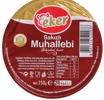 Sakızlı Muhallebi (150 gr.)