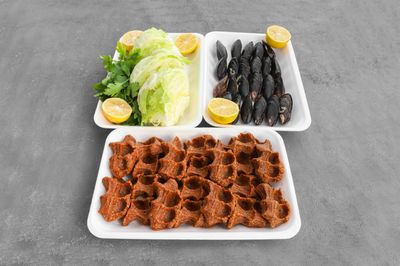 Çiğ Köfte (500 gr.) & Midye Menü