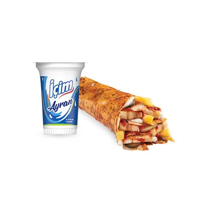 Ekonomik Tavuk Döner Dürüm Menü (M)