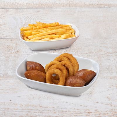 Double Çıtır 3'lü (4 İçli Köfte, Double Patates, 6 Soğan Halkası)