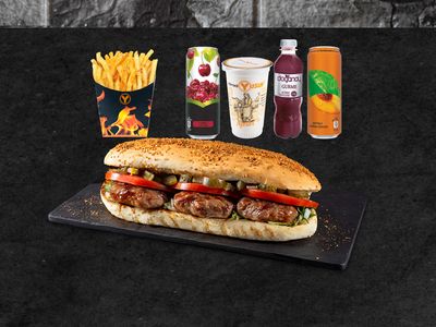 Patatesli Yarım Porsiyon Ekmek Arası Köfte Menü