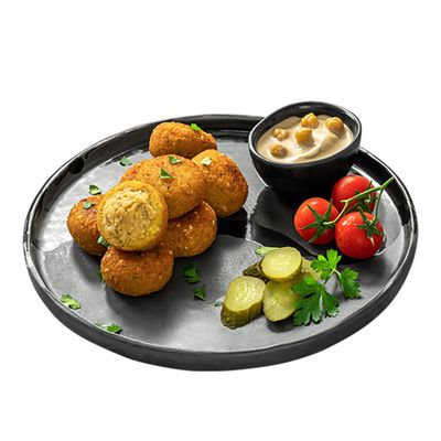 Doyurucu Humus Dolgulu Falafel Porsiyon (Orta Boy) (16 adet)