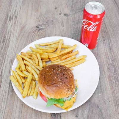 Double Cheeseburger Menü