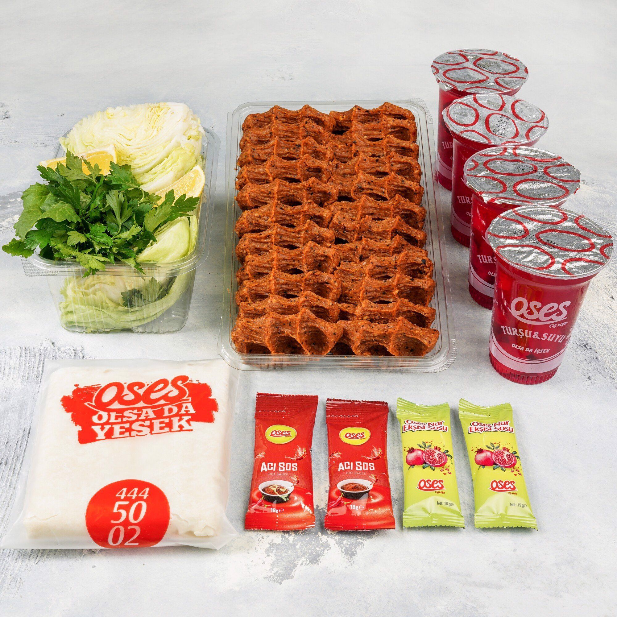 Çiğ Köfte (500 gr.) & Turşu Suyu Menü 2