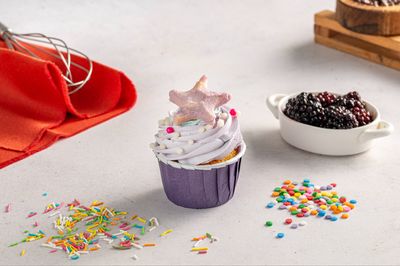 Böğürtlenli Cupcake