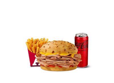 Beef'n Cheddar Menü