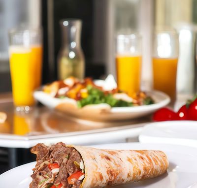 Hatay Usulü Soslu Mega Et Döner Dürüm (100 gr.)