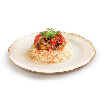 Pilav Üstü Kıymalı Patlıcan Musakka