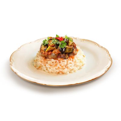 Pilav Üstü Etsiz Patlıcan Musakka