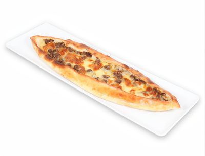 Uzun Kavurmalı Kaşarlı Pide - Trabzon Usulü Taş Fırın Pidesi