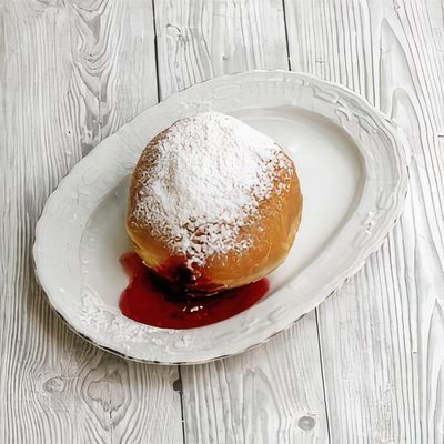 Çilek Dolgulu Berliner