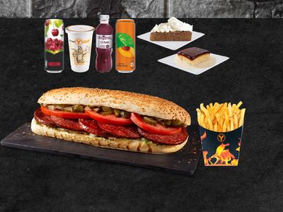 Dört Dörtlük Tam Porsiyon Ekmek Arası Sucuk Menü