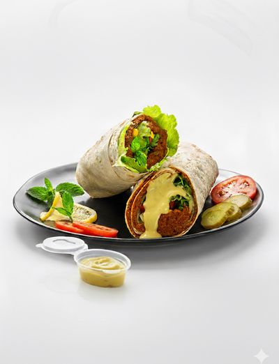 Cheddar Soslu Çiğ Köfte Dürüm (110 gr.)