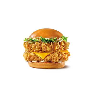 Double Chicken Burger Tekli