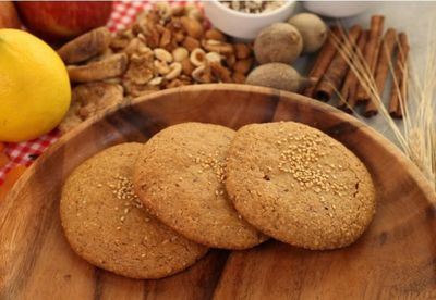 Glütensiz Şekersiz Tahinli Kurabiye