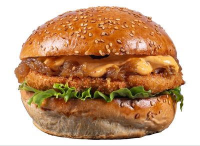 Cheddar Crispy Chicken Burger