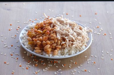 Tavuklu Kuru Fasulyeli Pilav