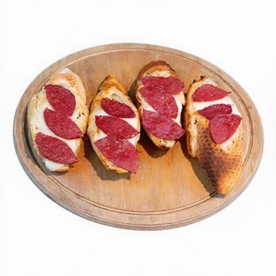 Sucuklu Mozzarellalı Sarımsaklı Ekmek (4 Adet)