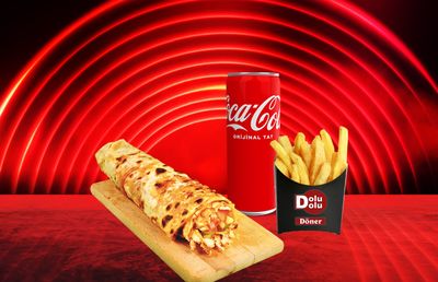Mega Tavuk Döner Dürüm Menü