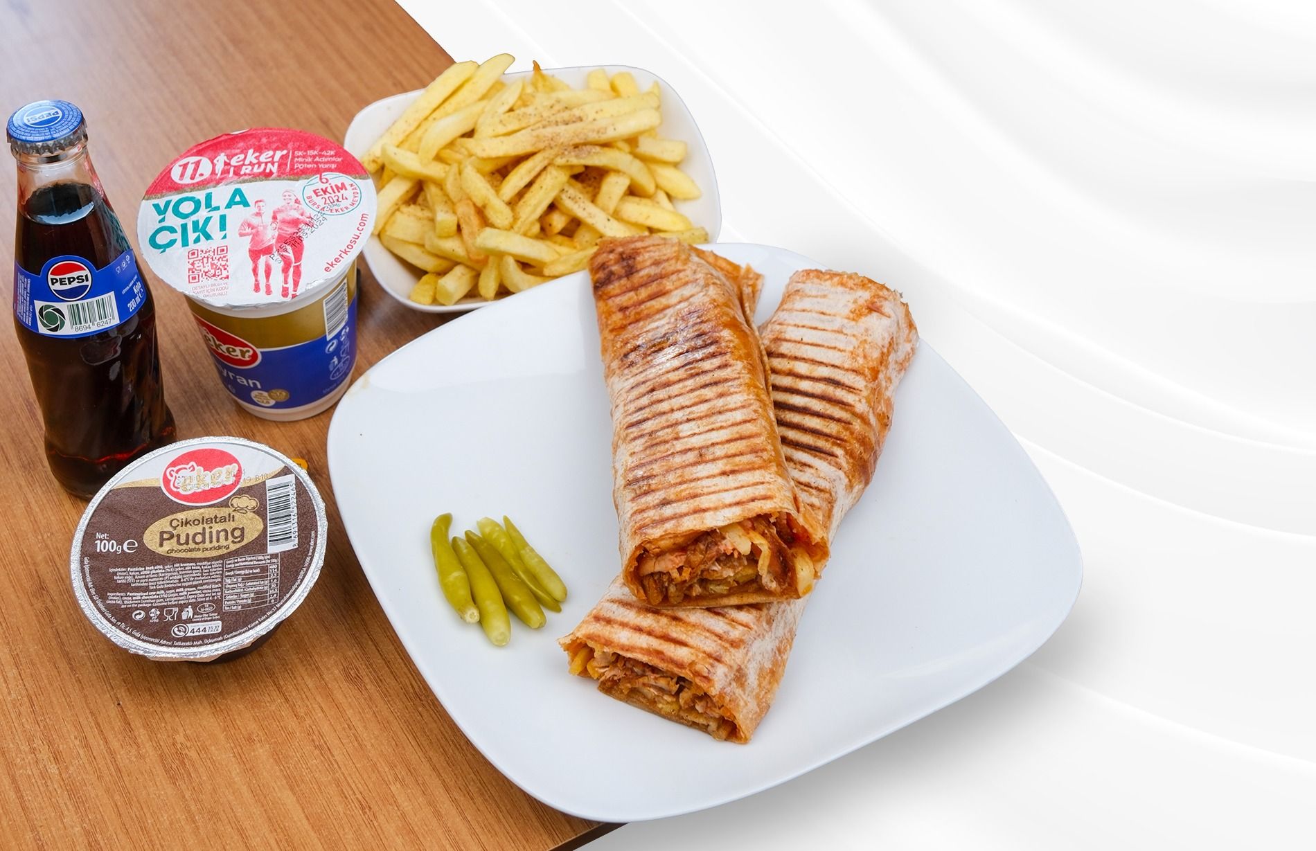 Mega Hatay Usulü Tavuk Döner Dürüm Menü