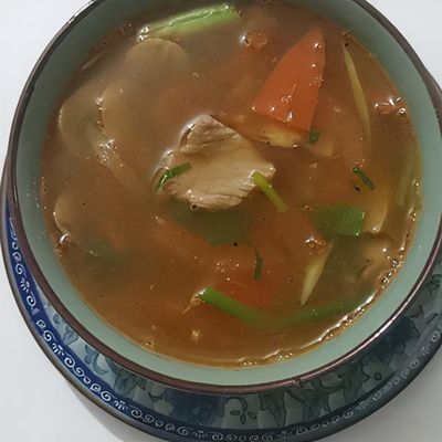 Etli Zencefilli Domates Çorbası